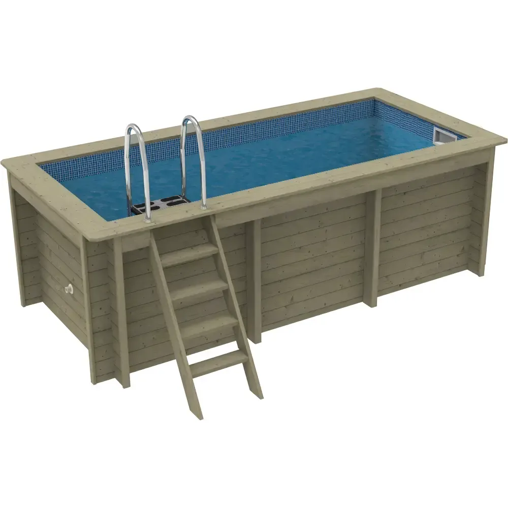 Plastica Nazca 4m x 2m Wooden Pool Package