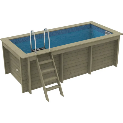 Plastica Nazca 4m x 2m Wooden Pool Package