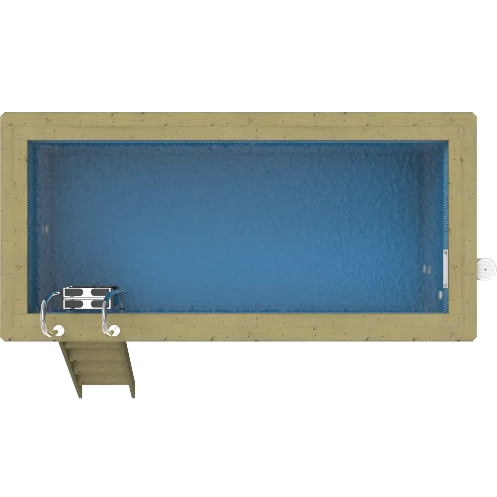 Plastica Nazca 4m x 2m Wooden Pool Package
