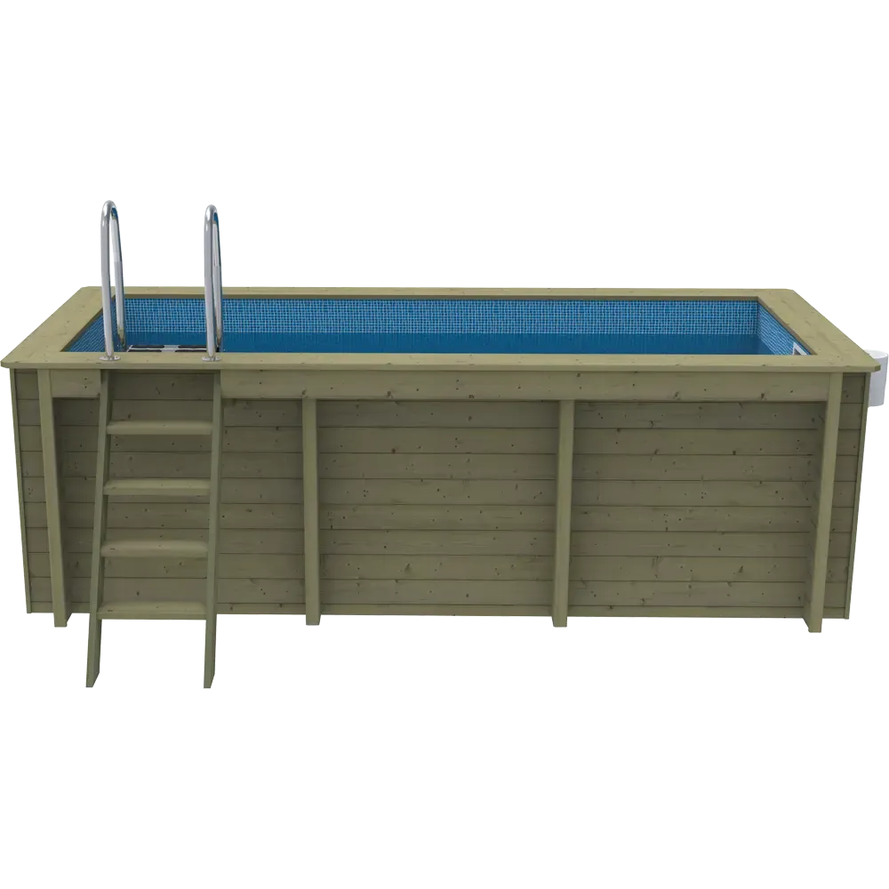 Plastica Nazca 4m x 2m Wooden Pool Package